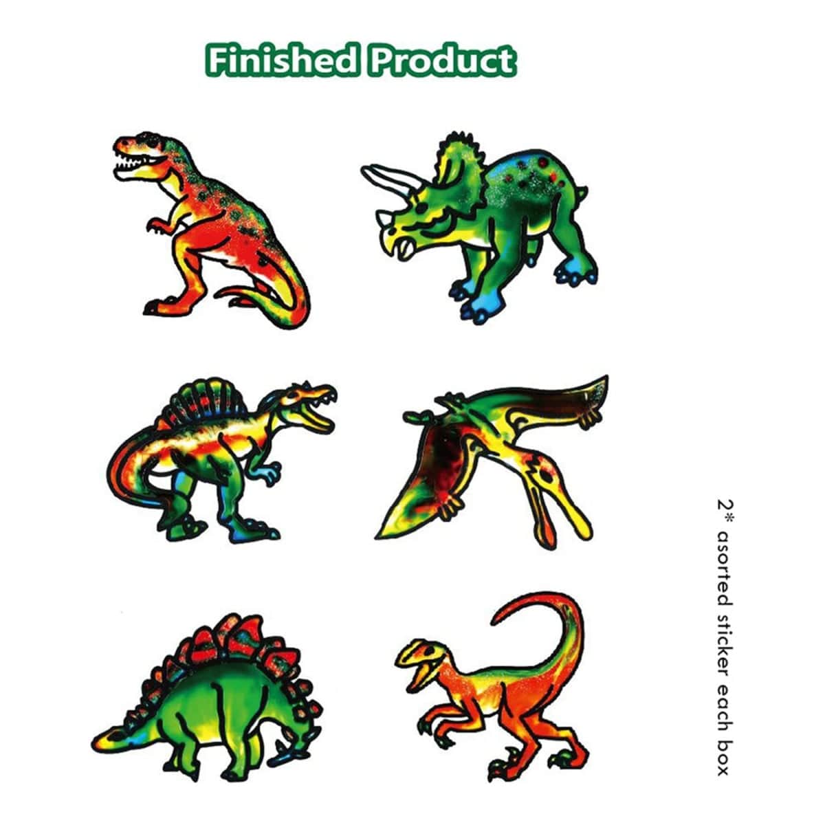 Little Story Dinosaur 3D DIY Painting Craft Set Unisex, 3-4 Years