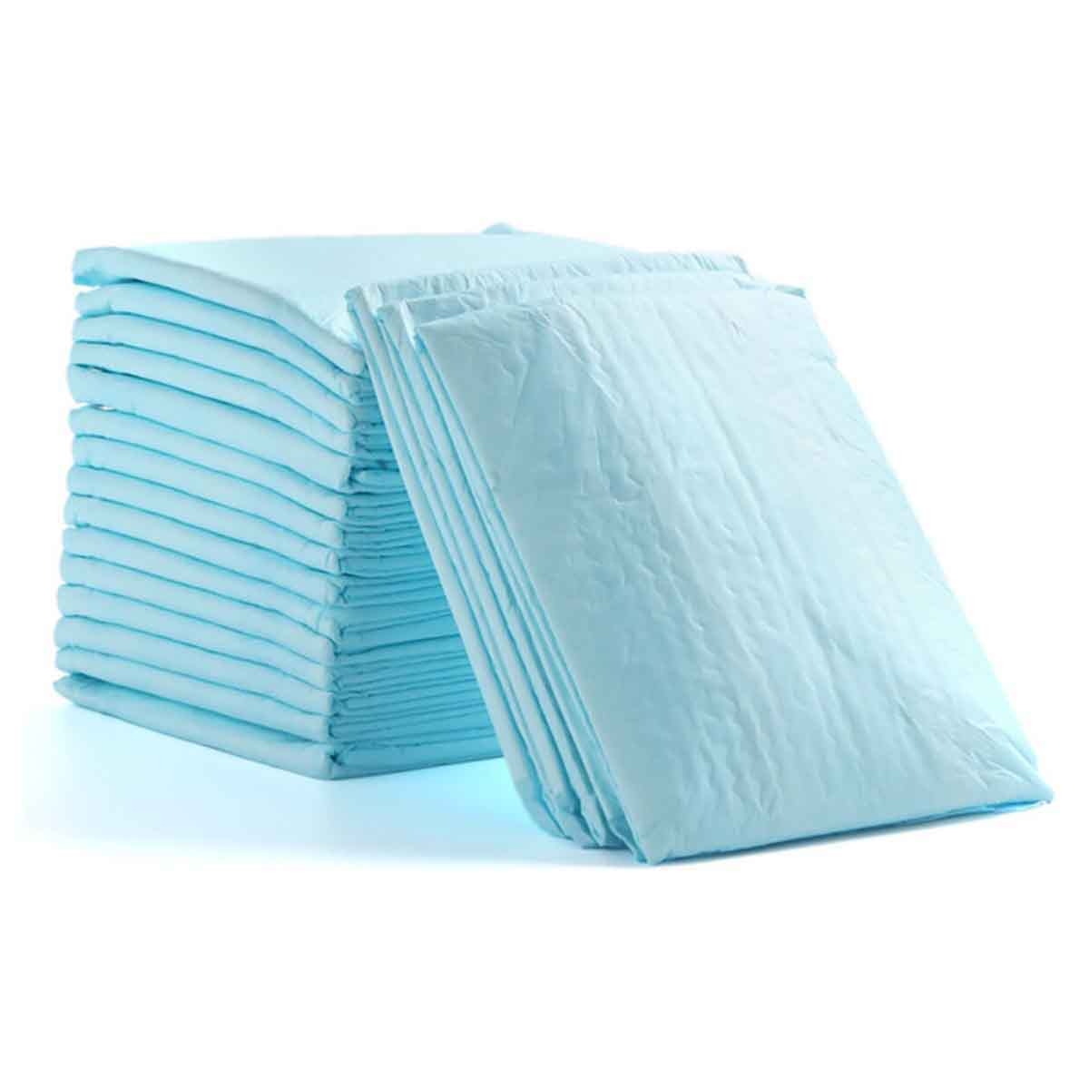 Little Story Blue Disposable Diaper Changing Mats, Pack of 20