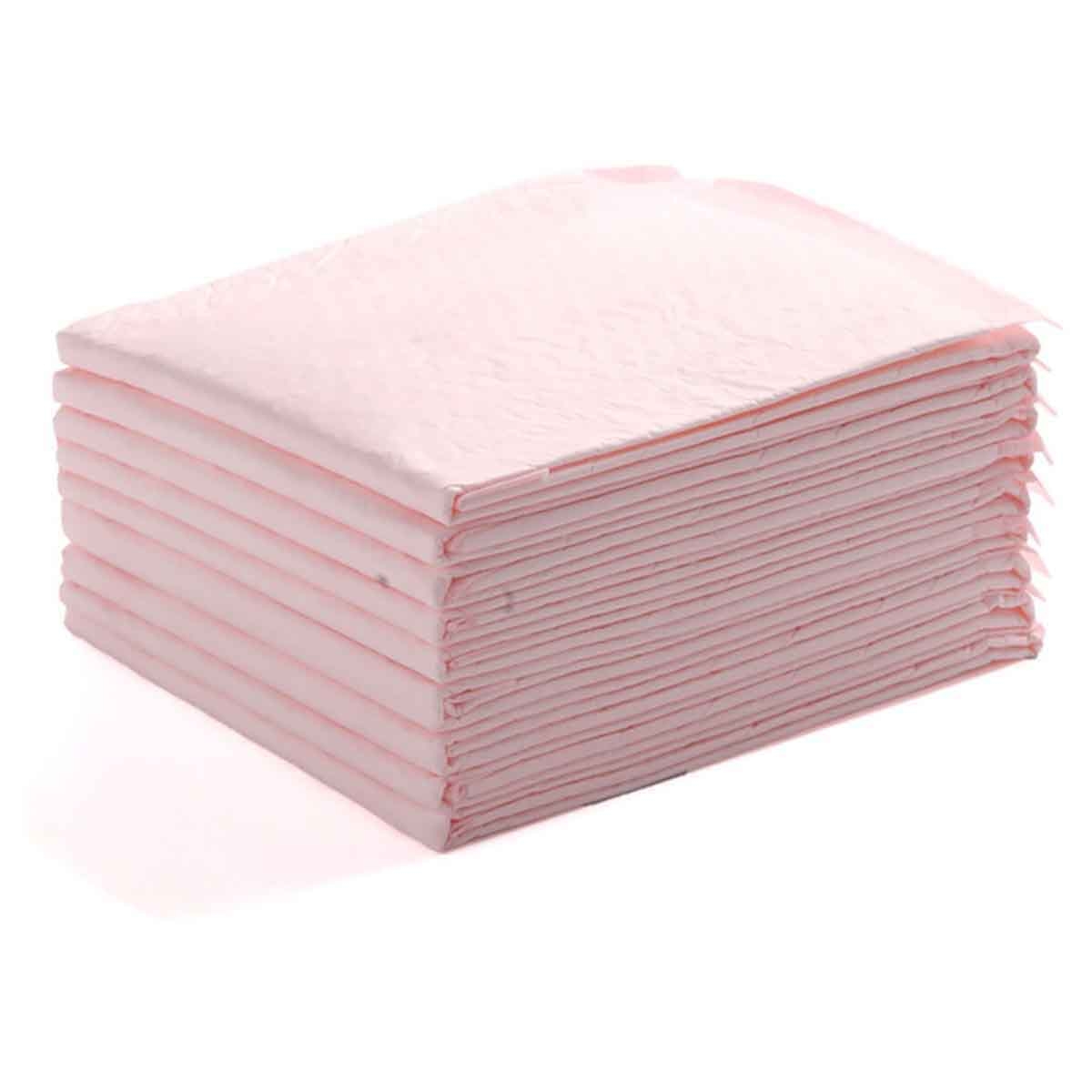 Little Story Pink Disposable Diaper Changing Mats, Pack of 20
