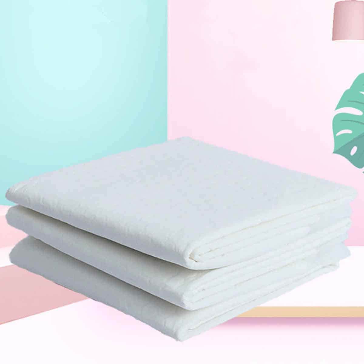 Little Story White Disposable Diaper Changing Mats, Pack of 20