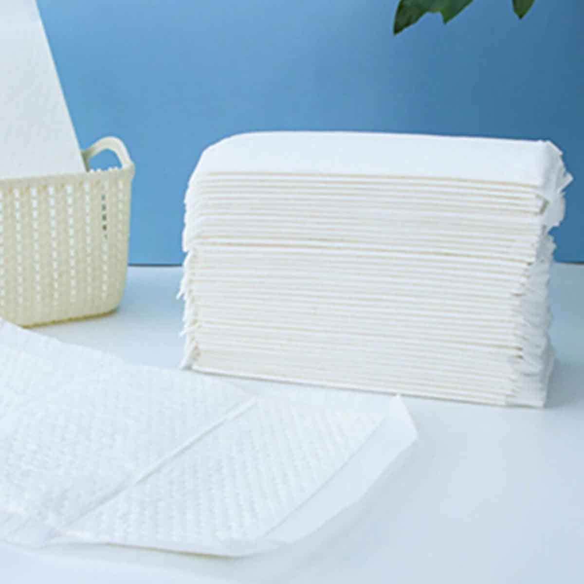 Little Story White Disposable Diaper Changing Mats, Pack of 20