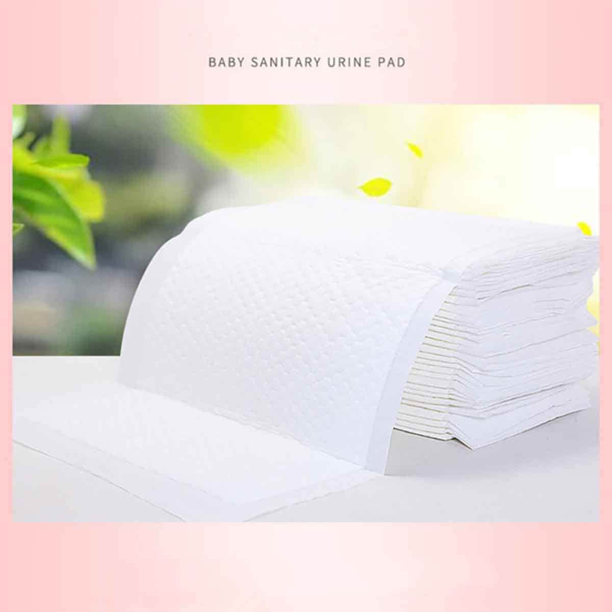 Little Story White Disposable Diaper Changing Mats, Pack of 20