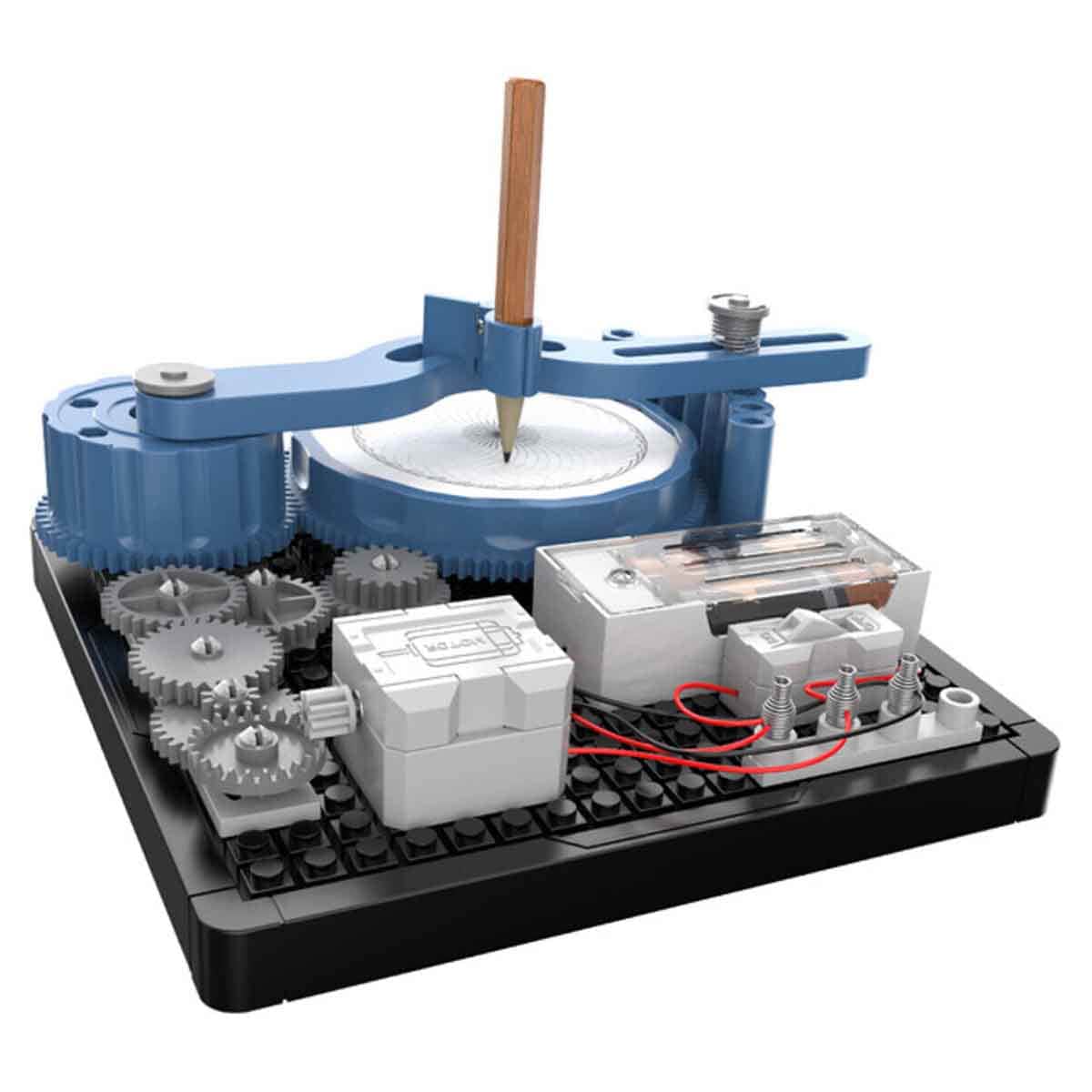 Little Story STEM Series Blue DIY 48-Pattern Electrical Painting Plotter Instrument