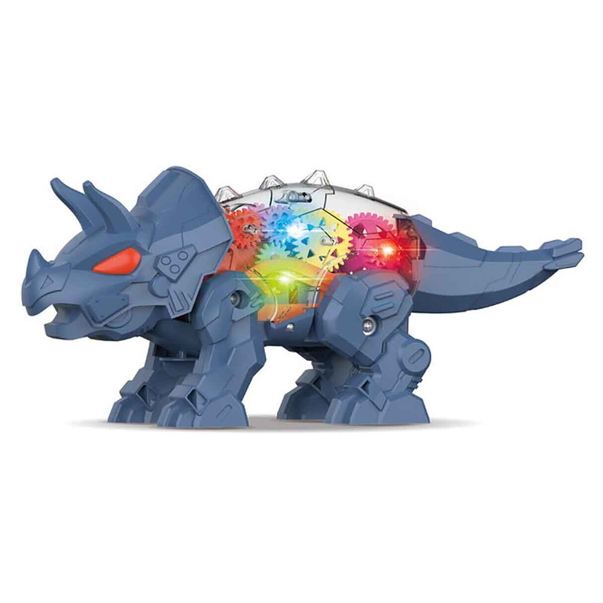 Little Story Blue Electric DIY Gear Dinosaur With Light & Sound Unisex, 3-4 Years