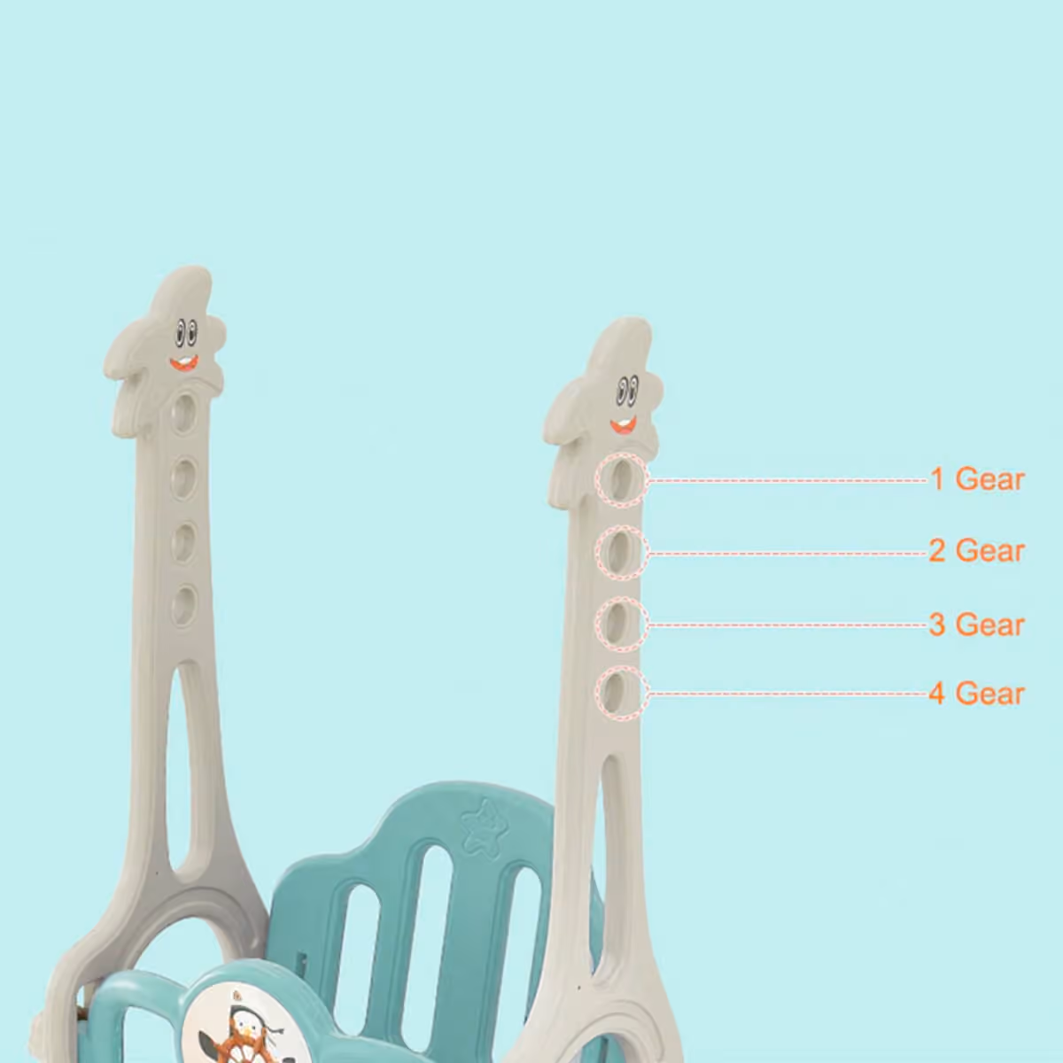 Little Story Green 3-in-1 Swing with Slide Unisex, 3-4 Years