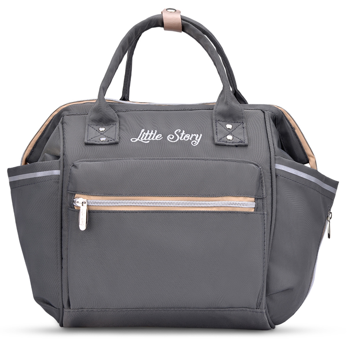 Little Story Grey Ace Diaper Bag Toddler