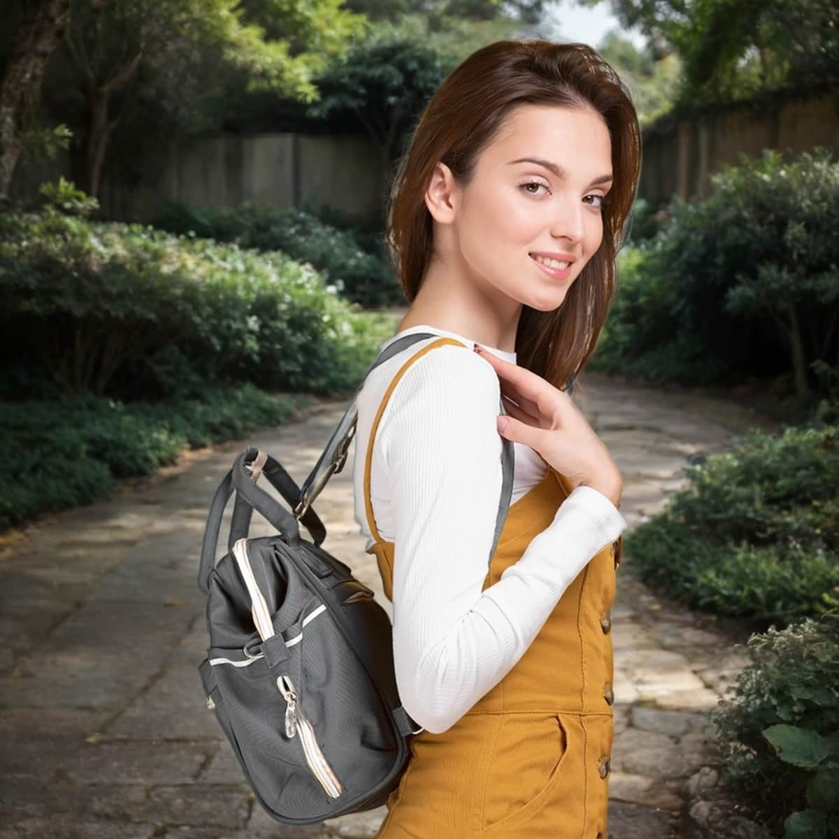 Little Story Grey Ace Diaper Bag Toddler