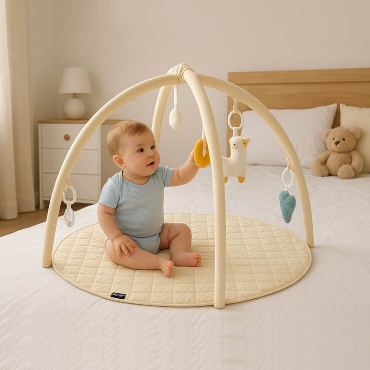 Little Story Grey Baby Play Mat
