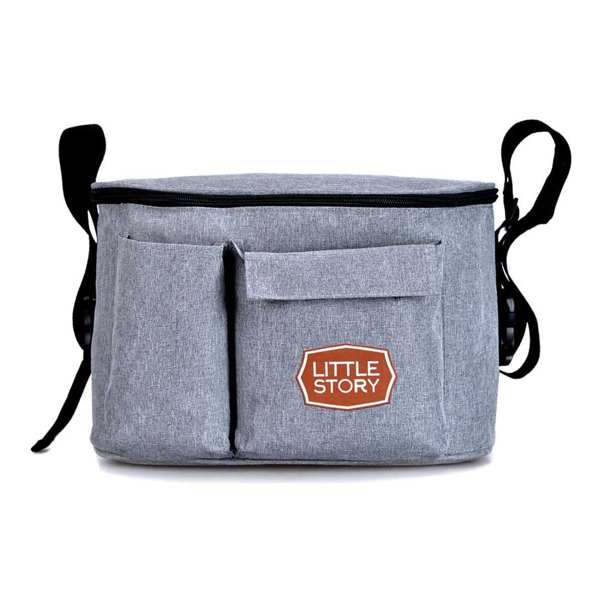 Little Story Grey Bronx Stroller Organizer