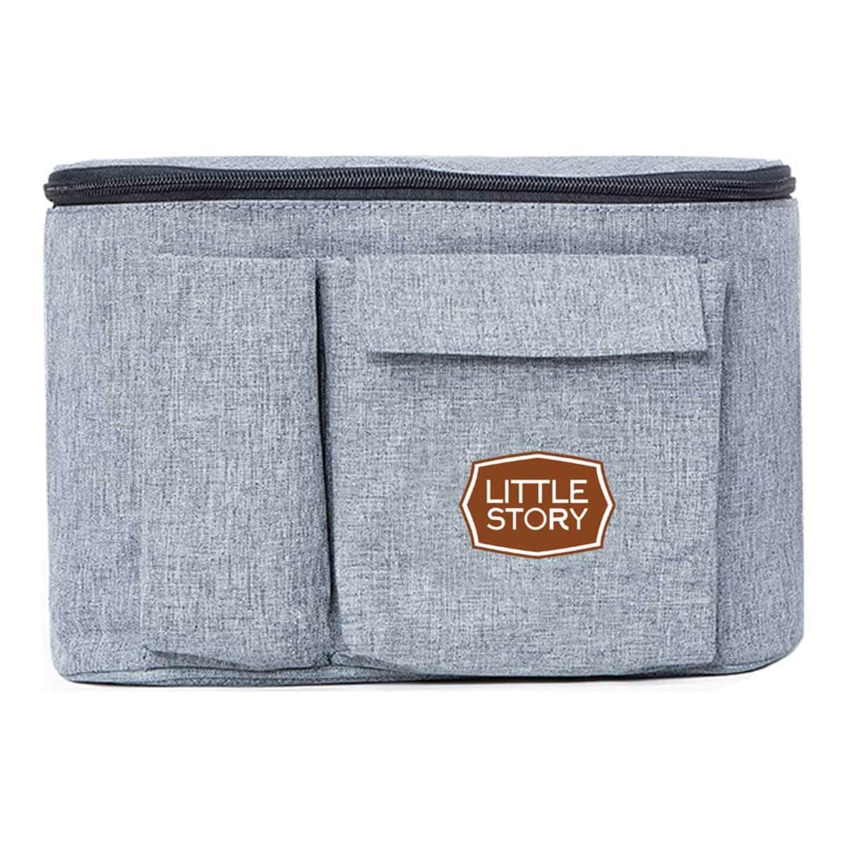 Little Story Grey Bronx Stroller Organizer