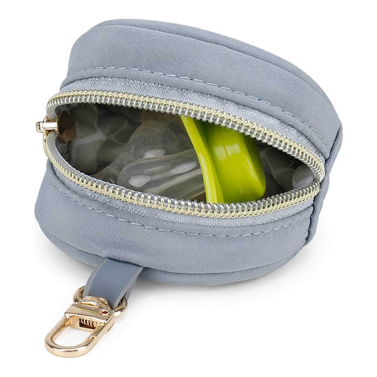 Little Story Grey Nova Tote Bag with Pacifier Pod