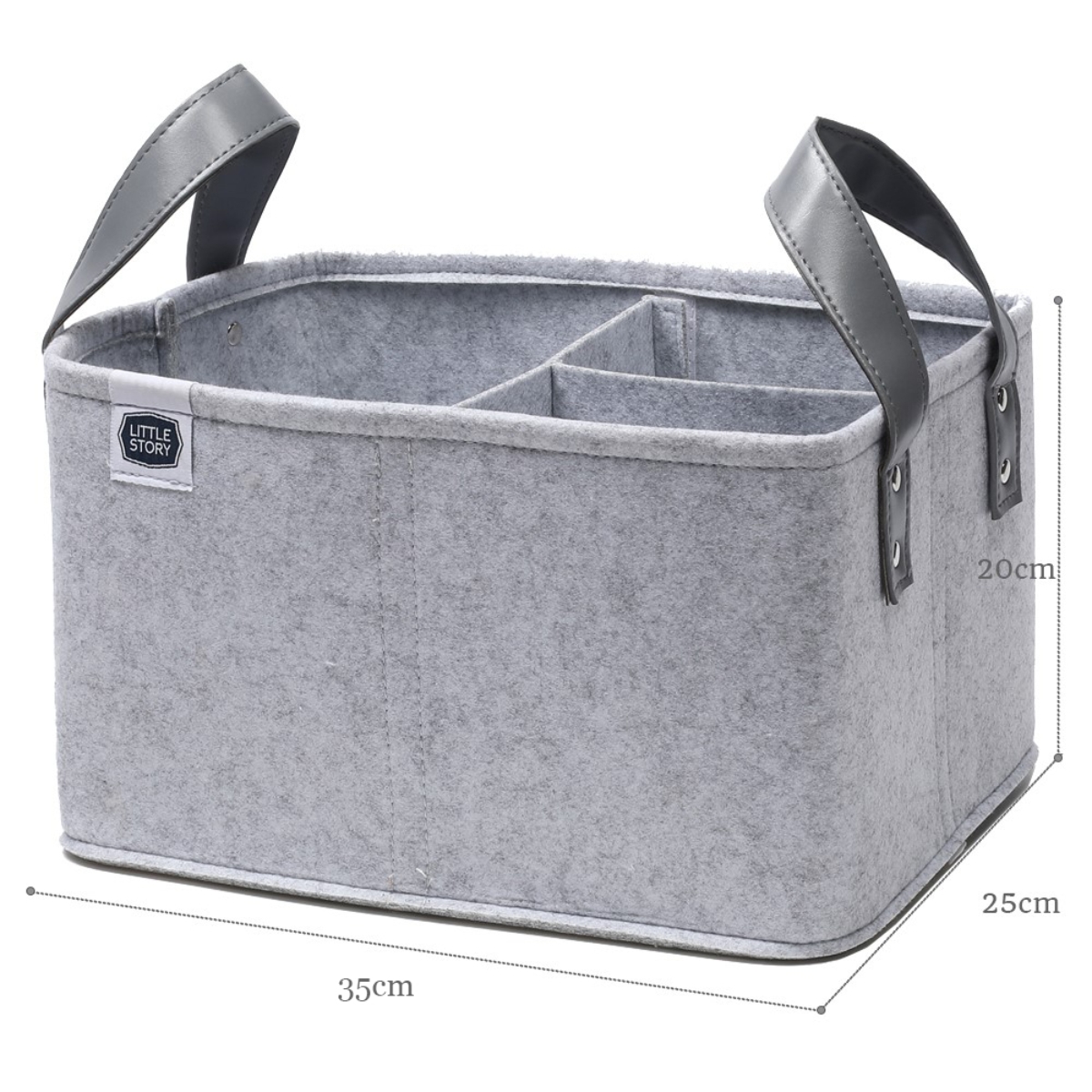 Little Story Grey Simplex Diaper Caddy Toddler