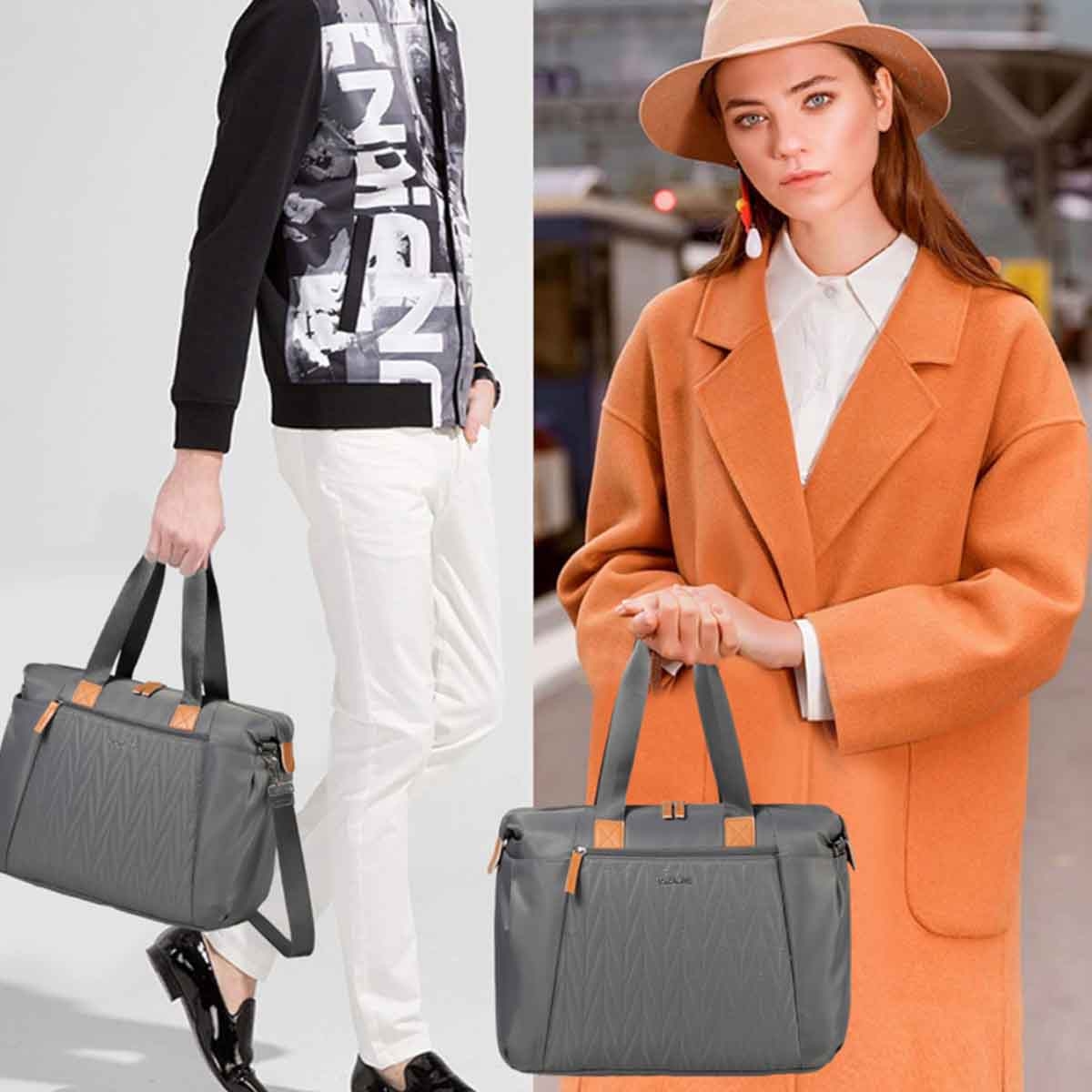 Little Story Grey Zurich Pack & Go Baby Travel Diaper Bag