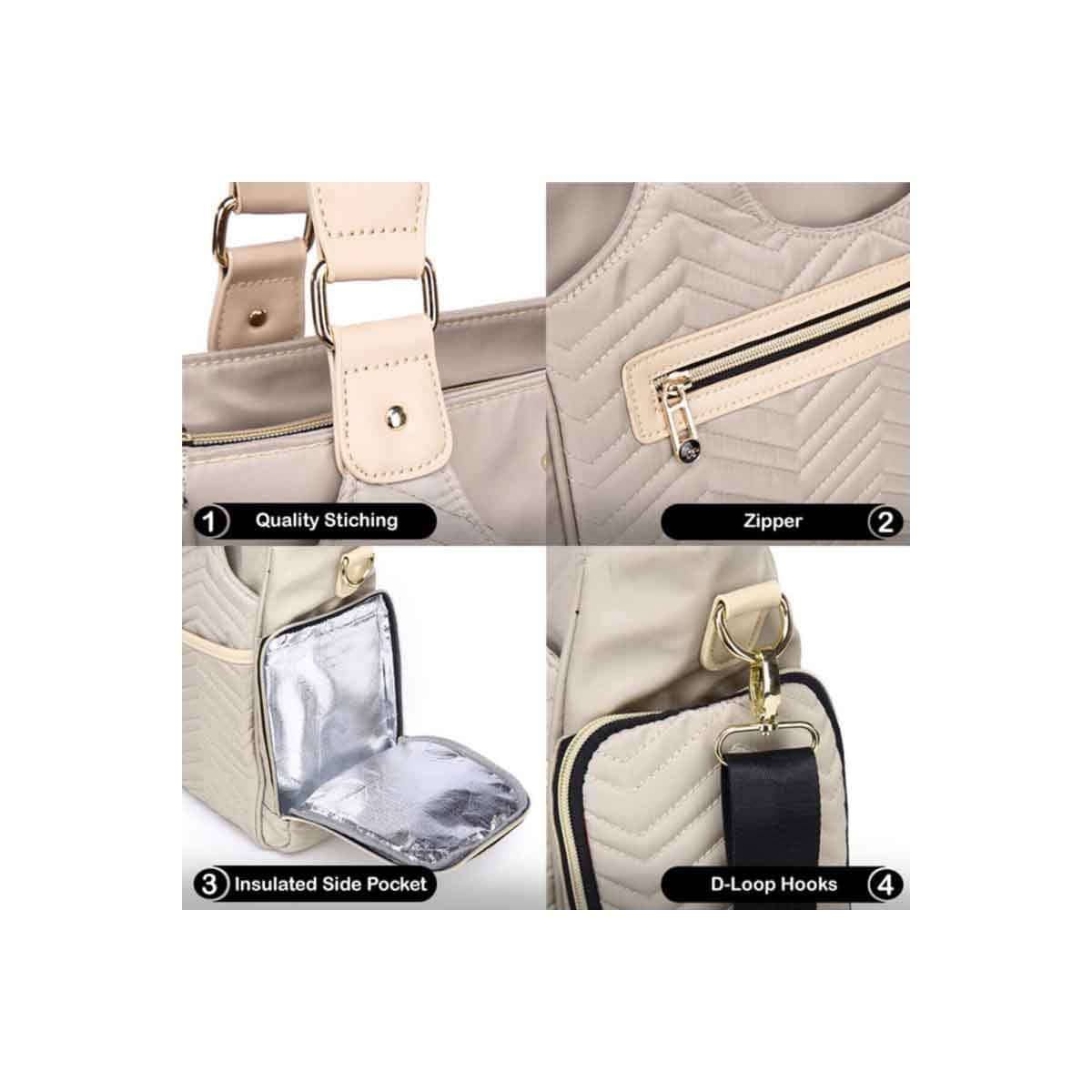 Little Story Ivory Matilda Diaper Bag