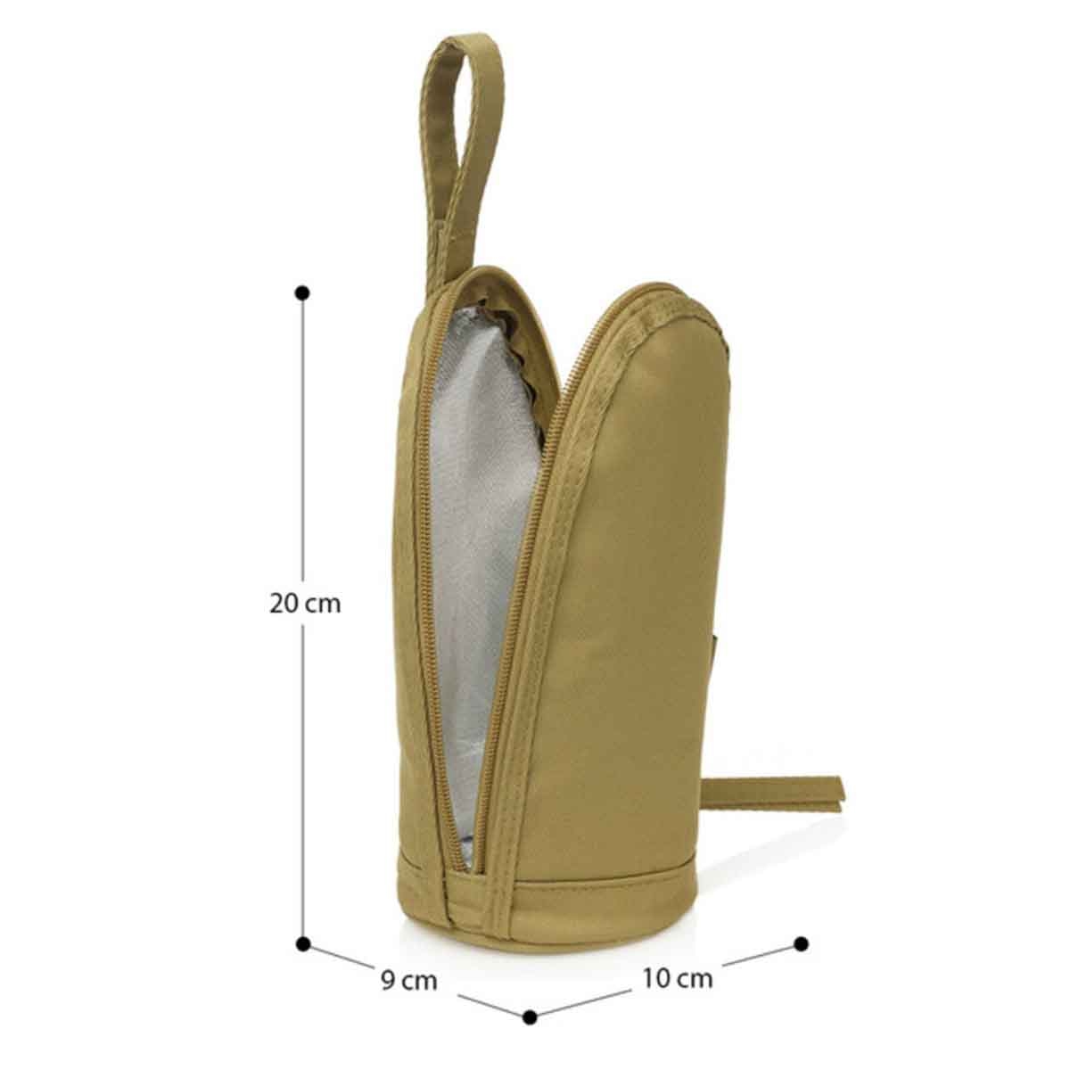 Little Story Khaki Insulated Bottle Bag