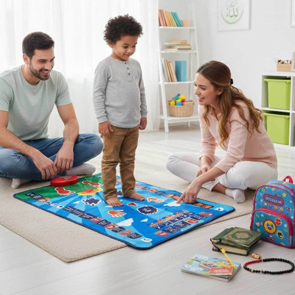 Little Story Kids Islamic Salah Prayer Learning Mat Unisex, 3-4 Years