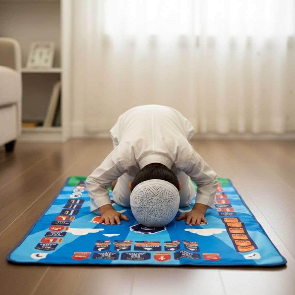 Little Story Kids Islamic Salah Prayer Learning Mat Unisex, 3-4 Years
