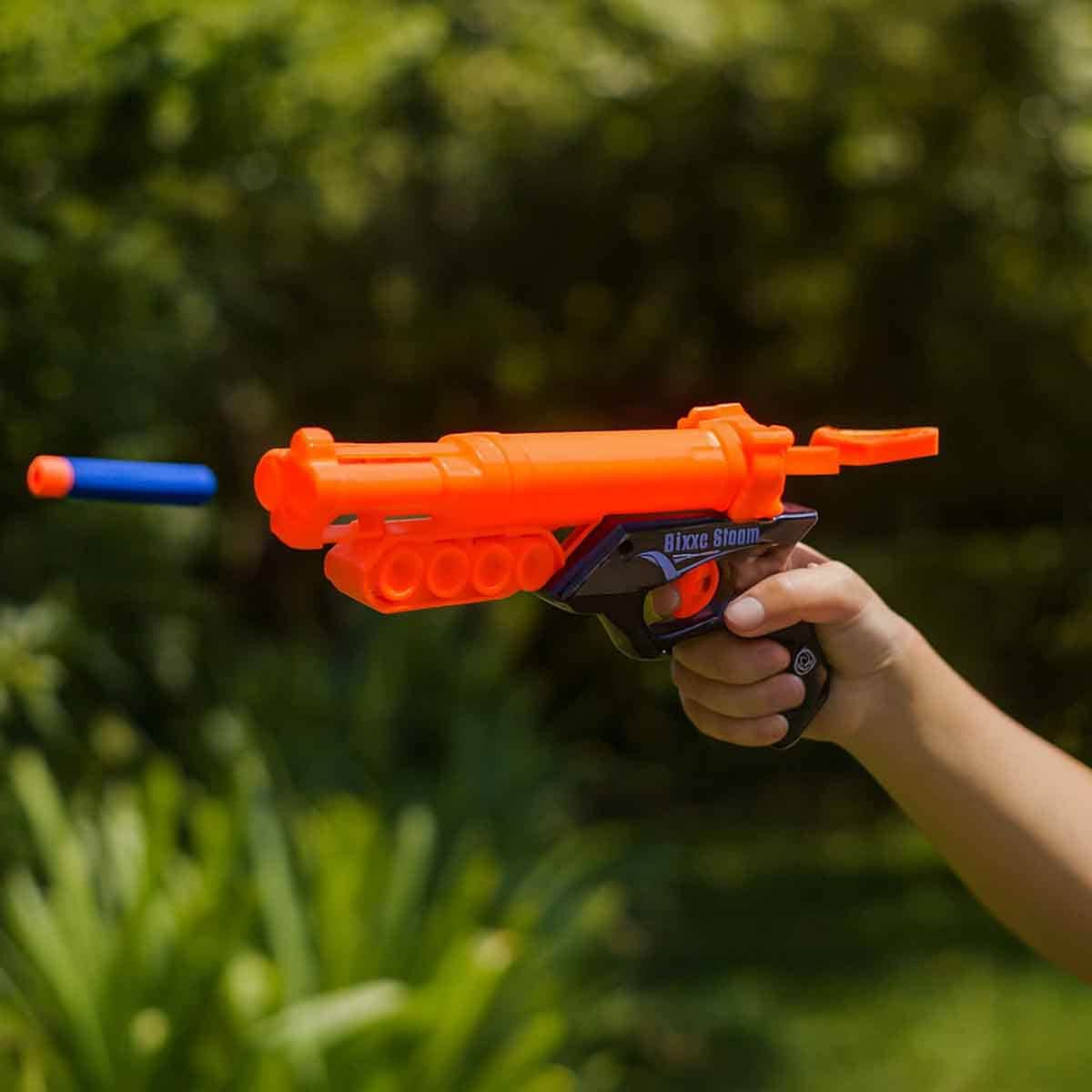Little Story Kids Manual Orange Bullet Gun with 10-Piece Soft Bullets Unisex, 3-4 Years