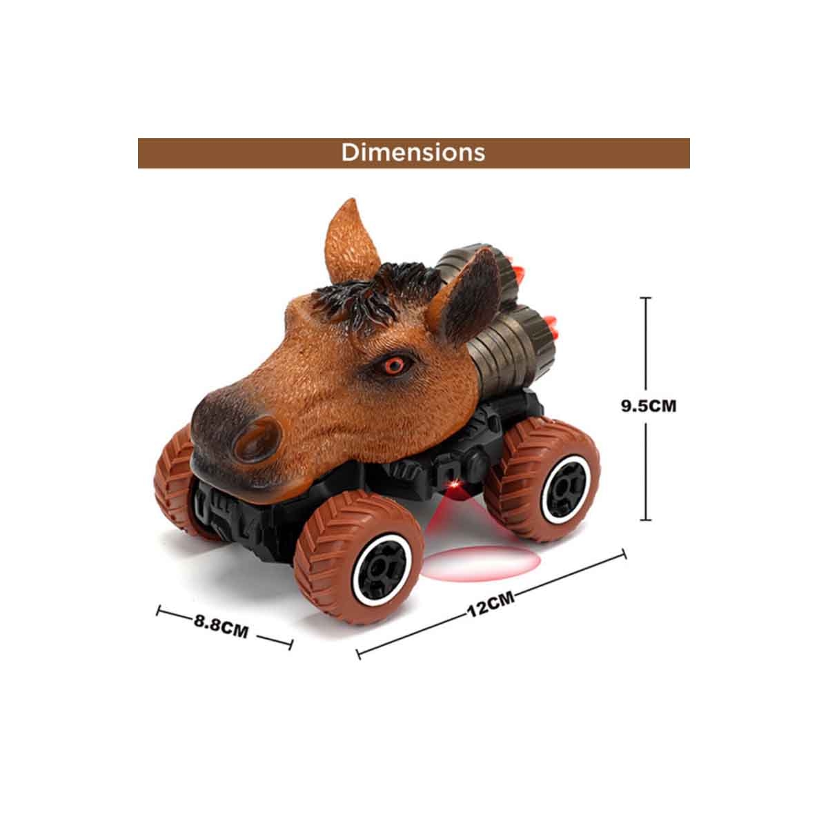ليتل ستوري لعبة سيارة الحصان ذات قناتين مع جهاز تحكم عن بعد للجنسين، عمر 3-4 سنوات