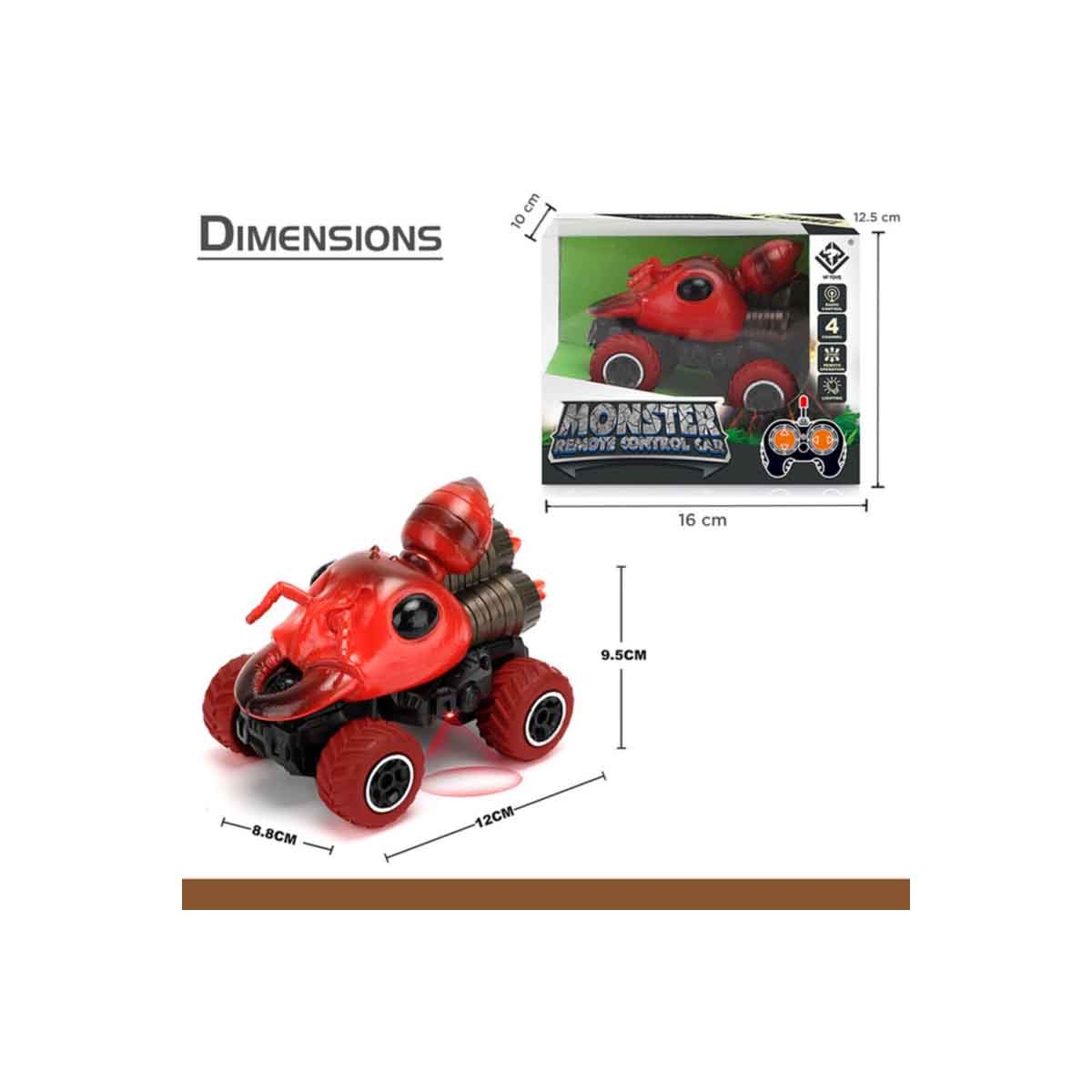 Little Story Kids Toy 4 Channel Ant Car with Remote Control Unisex, 3-4 Years