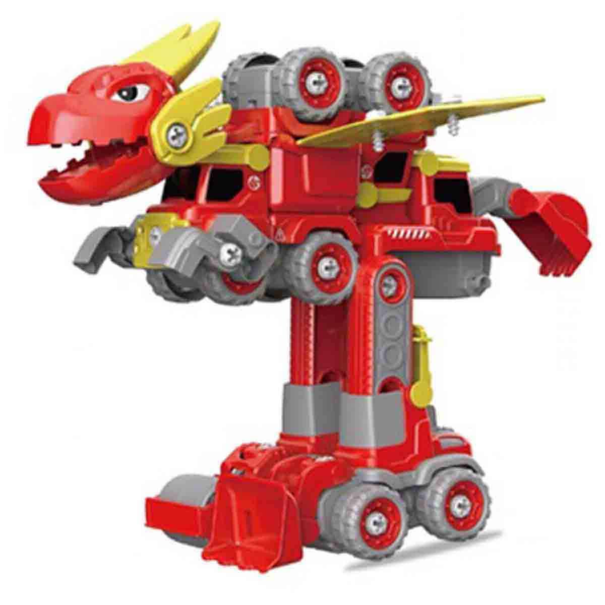 Little Story Kids Toy 5-in-1 Dinosaur Robot Transformation Vehicle with Remote Unisex, 3-4 Years