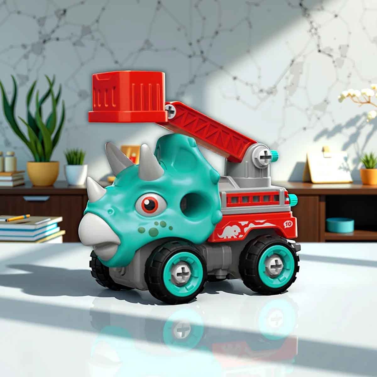 Little Story Kids Toy Mini Dinosaur Truck with Remote Control Unisex, 3-4 Years