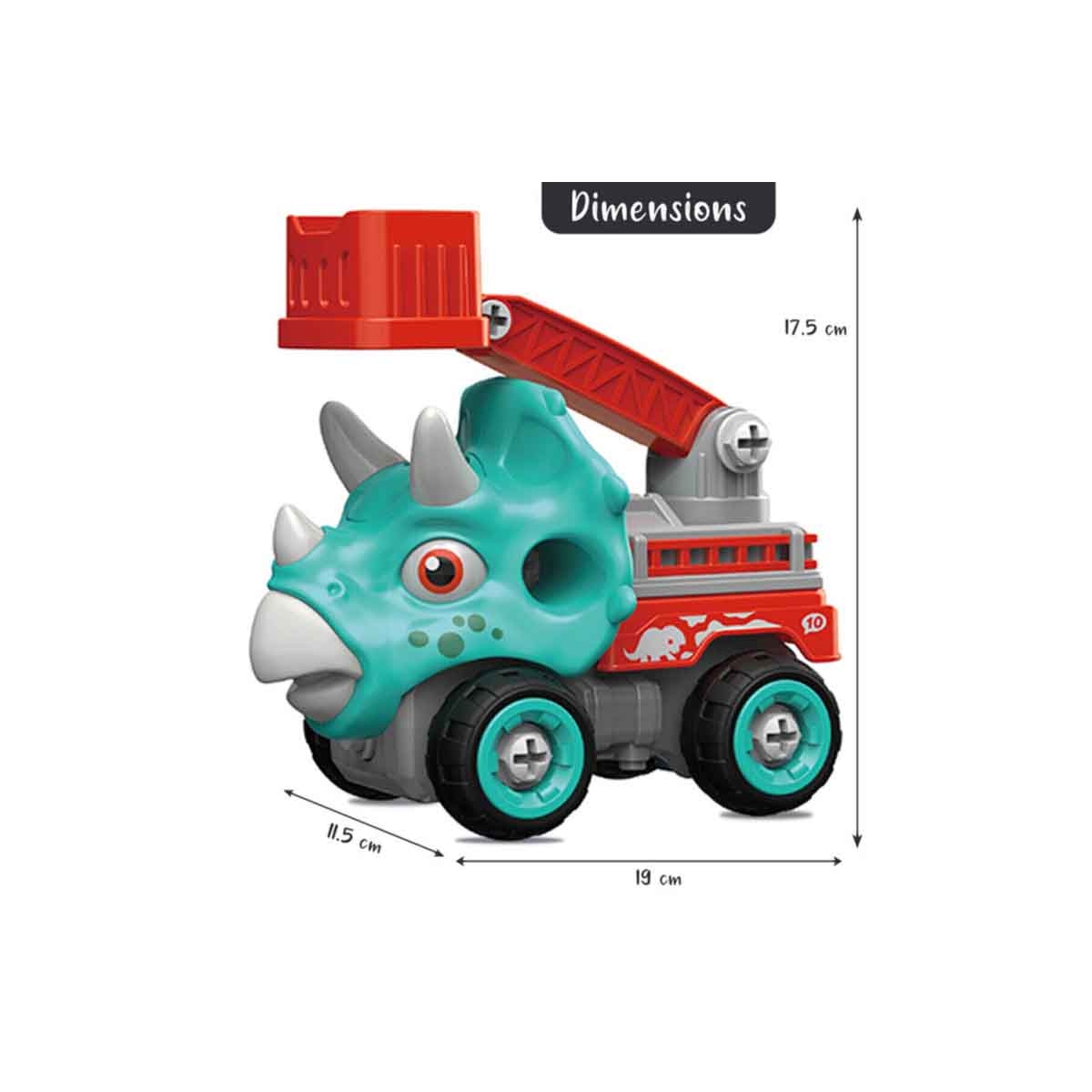 Little Story Kids Toy Mini Dinosaur Truck with Remote Control Unisex, 3-4 Years