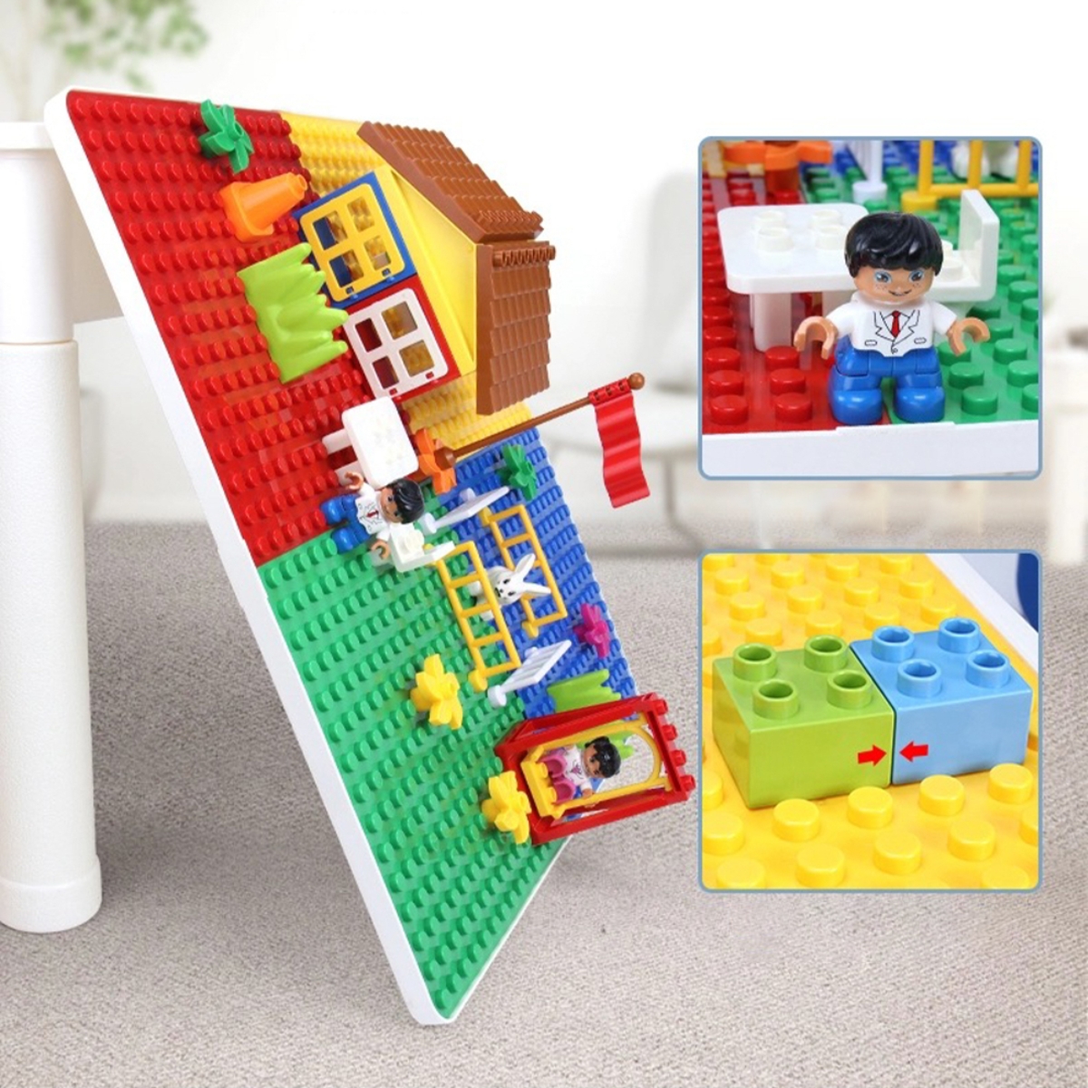 Little Story L 4-in-1 Activity & Block Table with Table Unisex, 3-4 Years