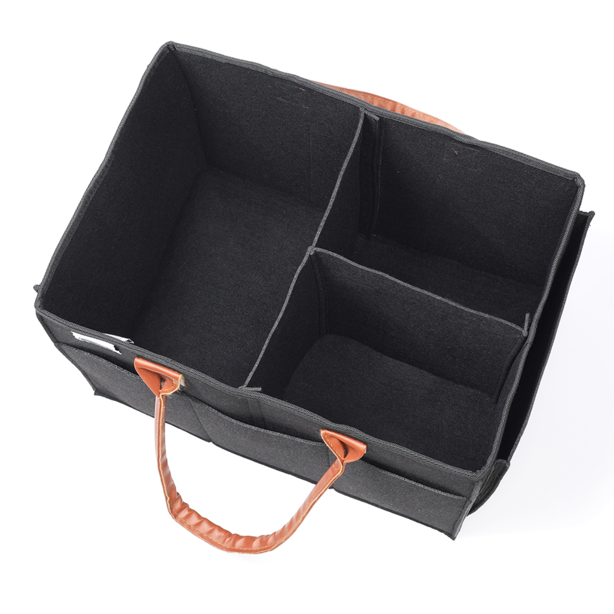 ليتل ستوري منظم حفاضات أسود كبير مع حقيبة سفر للرضع