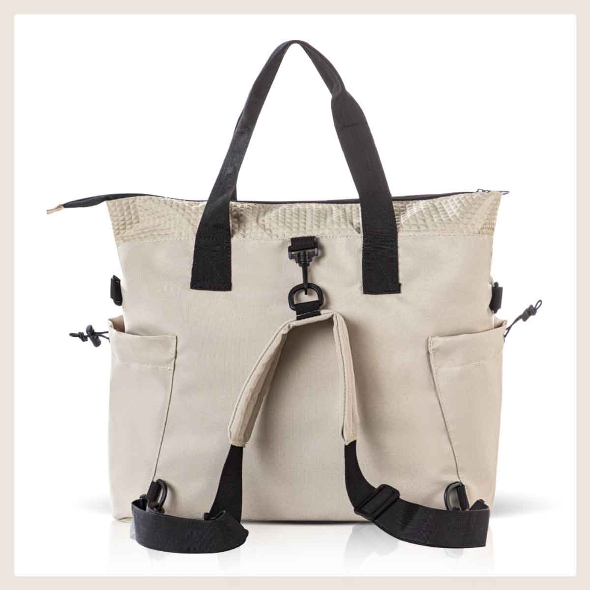 Little Story Beige Mommy Diaper Bag with Changing Mat