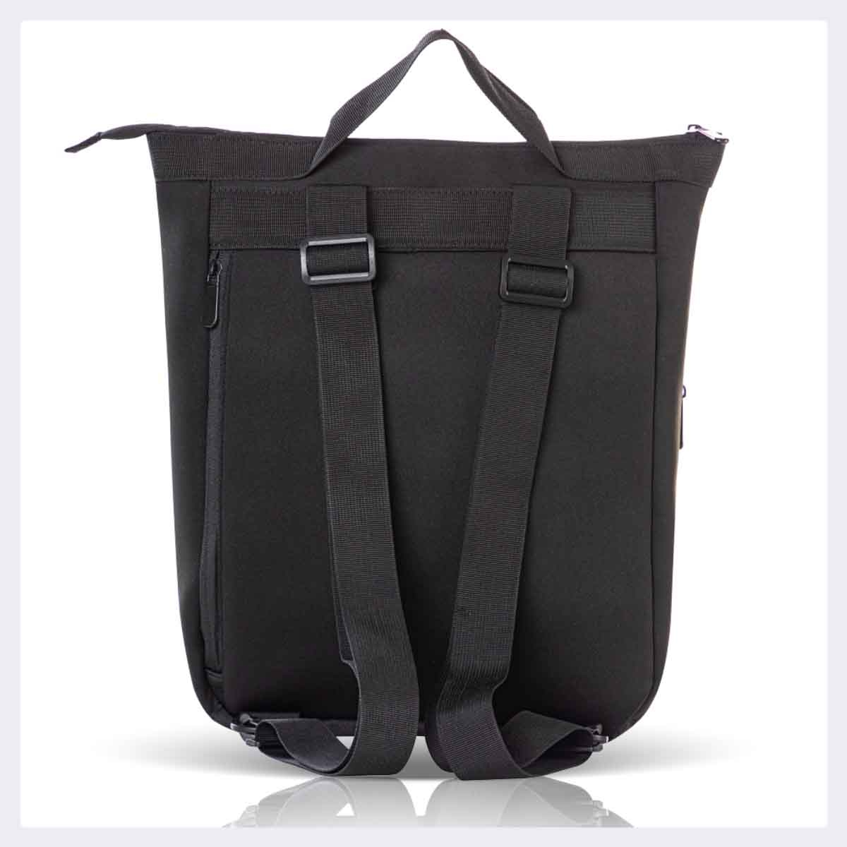 ليتل ستوري حقيبة حفاضات للأم باللون الأسود مع سجادة تغيير