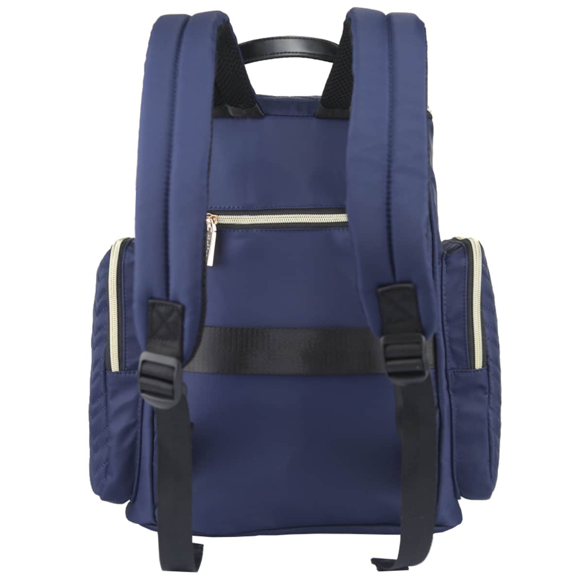 Little Story Navy Blue Georgia Diaper Bag with Changing Pad & Stroller Hooks Toddler