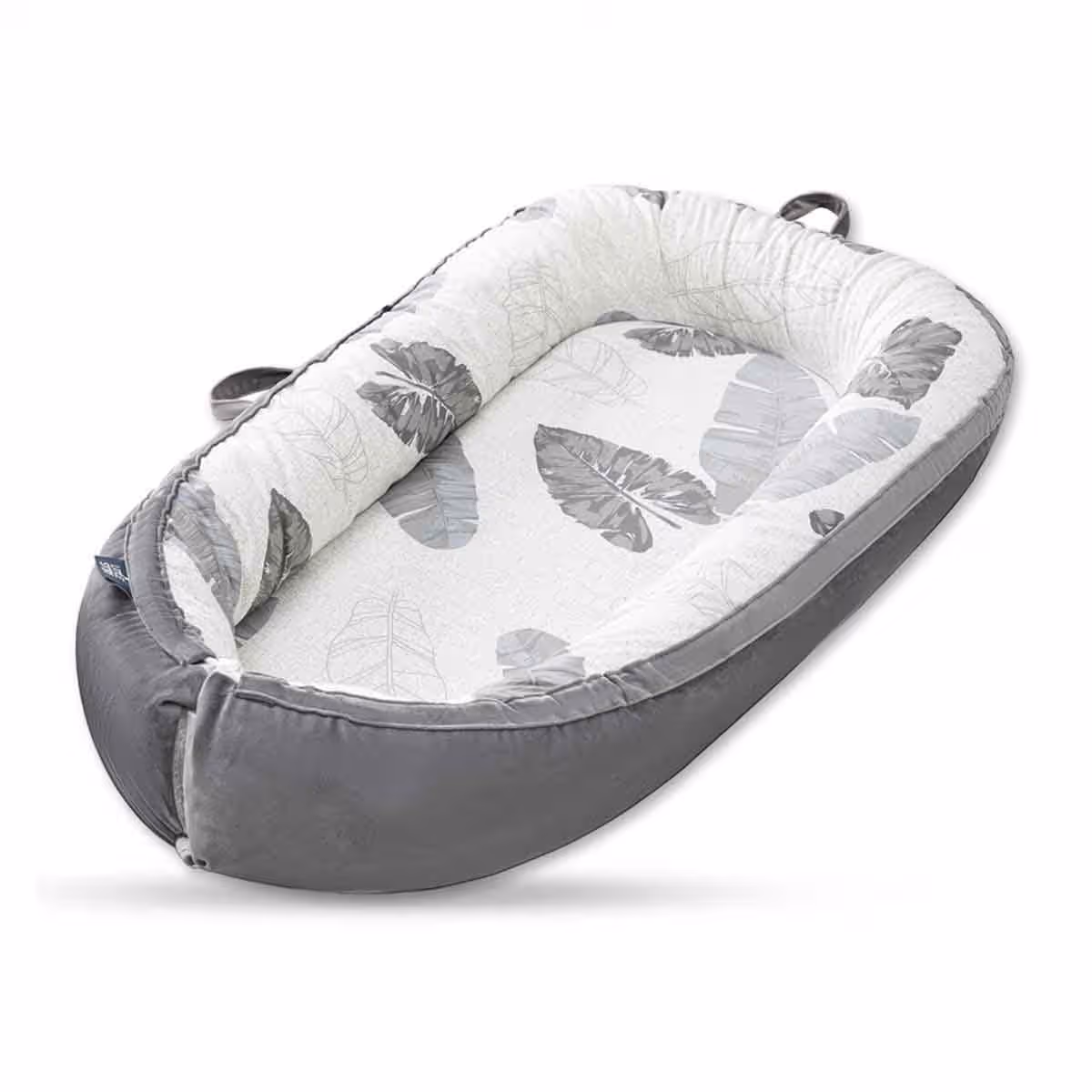 Little Story Leaves Newborn Lounger Bed with Feeding Pillow