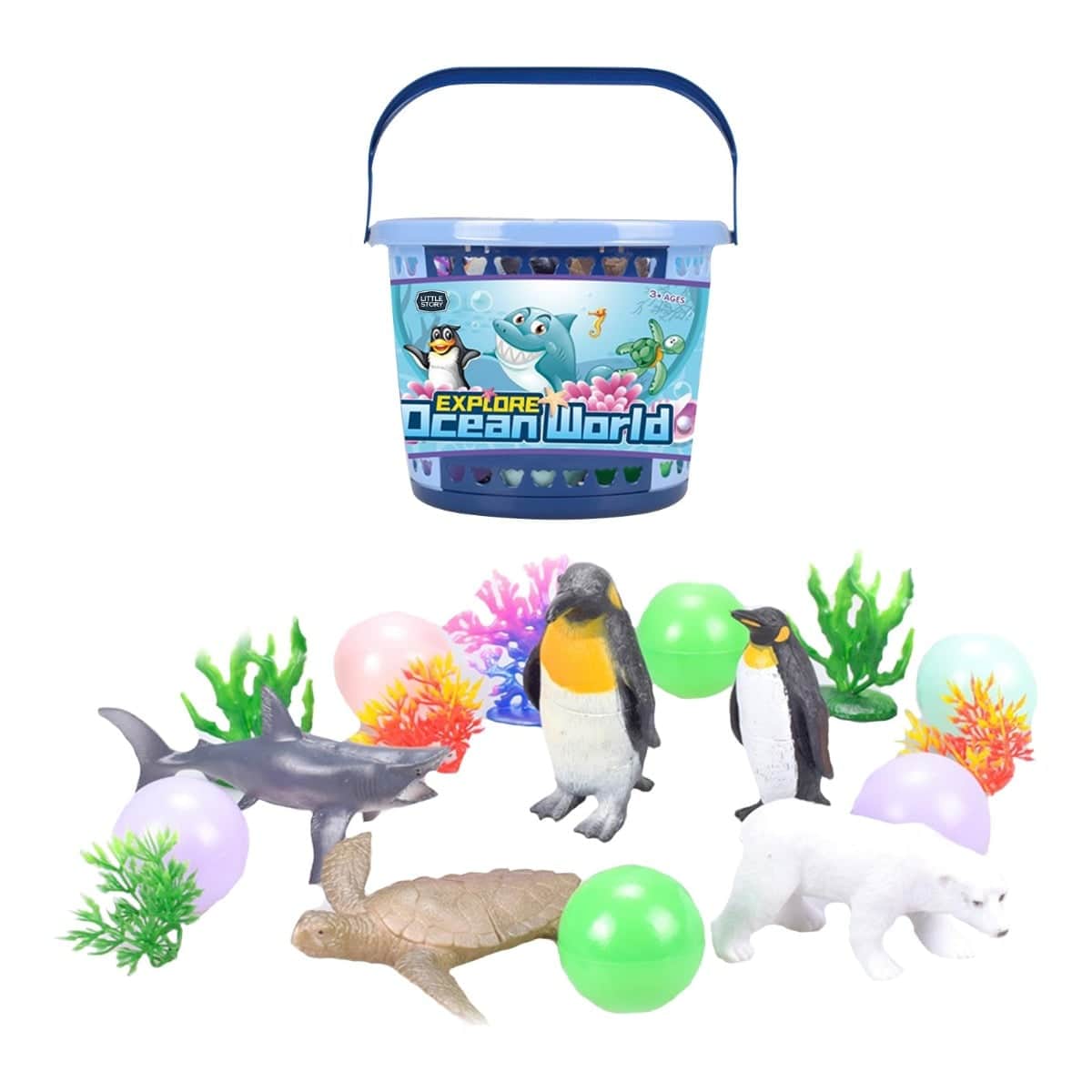 Little Story Ocean World Bucket Playset Unisex, 3-4 Years