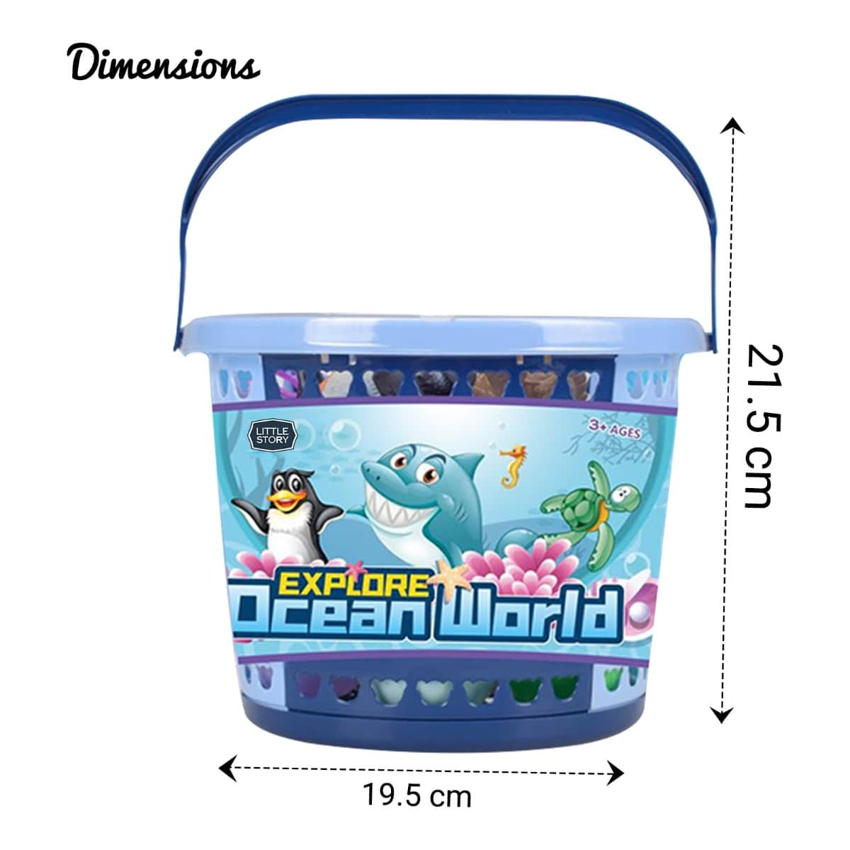 Little Story Ocean World Bucket Playset Unisex, 3-4 Years