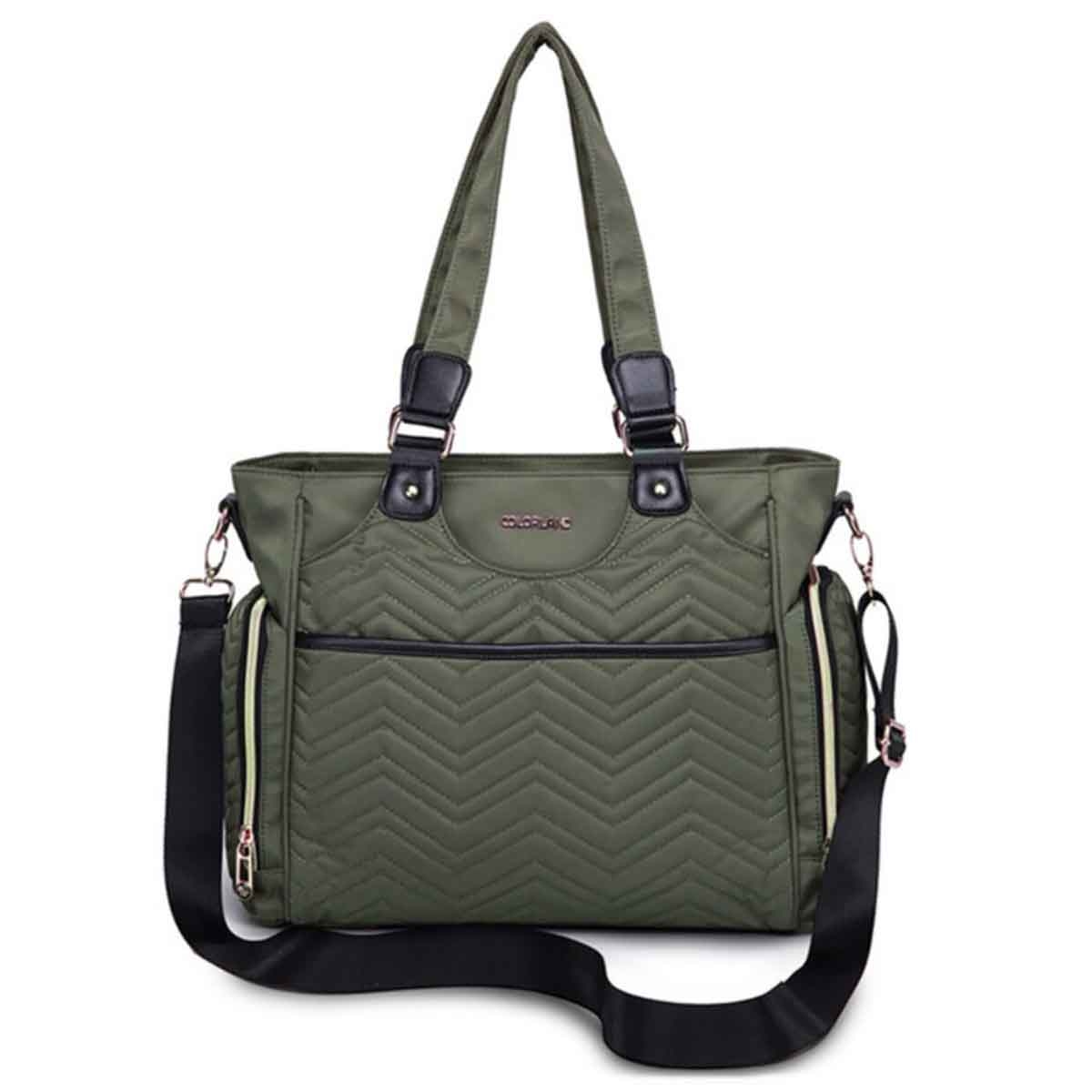 Little Story Olive Green Matilda Diaper Bag
