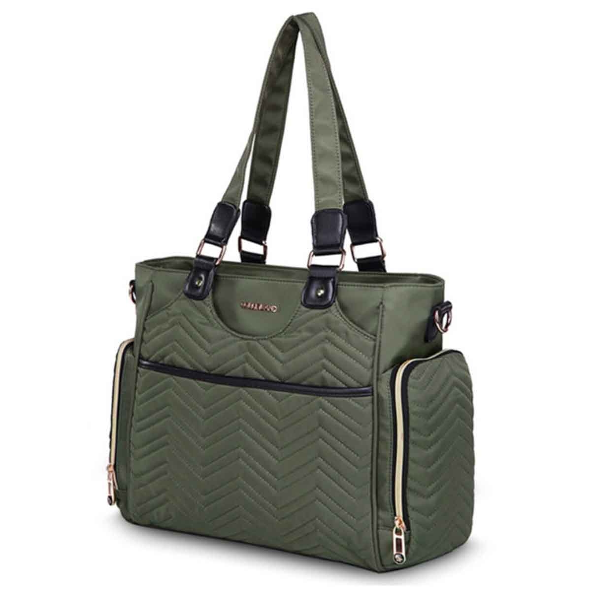 Little Story Olive Green Matilda Diaper Bag
