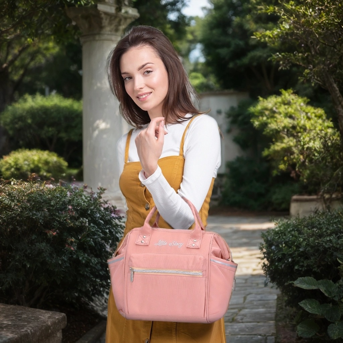 Little Story Pink Ace Diaper Bag Toddler