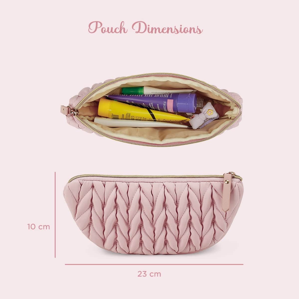 Little Story Pink Luxe Knit Diaper Bag with Clutch