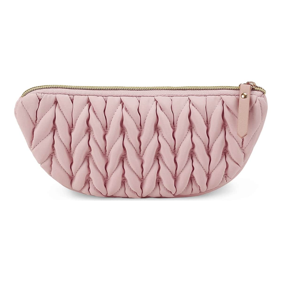Little Story Pink Luxe Knit Diaper Bag with Clutch