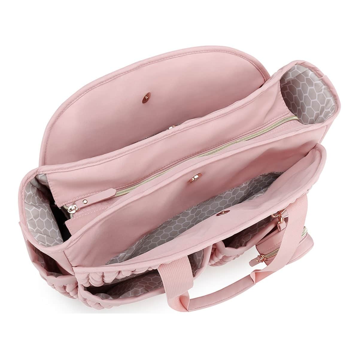 Little Story Pink Nova Tote Bag with Pacifier Pod