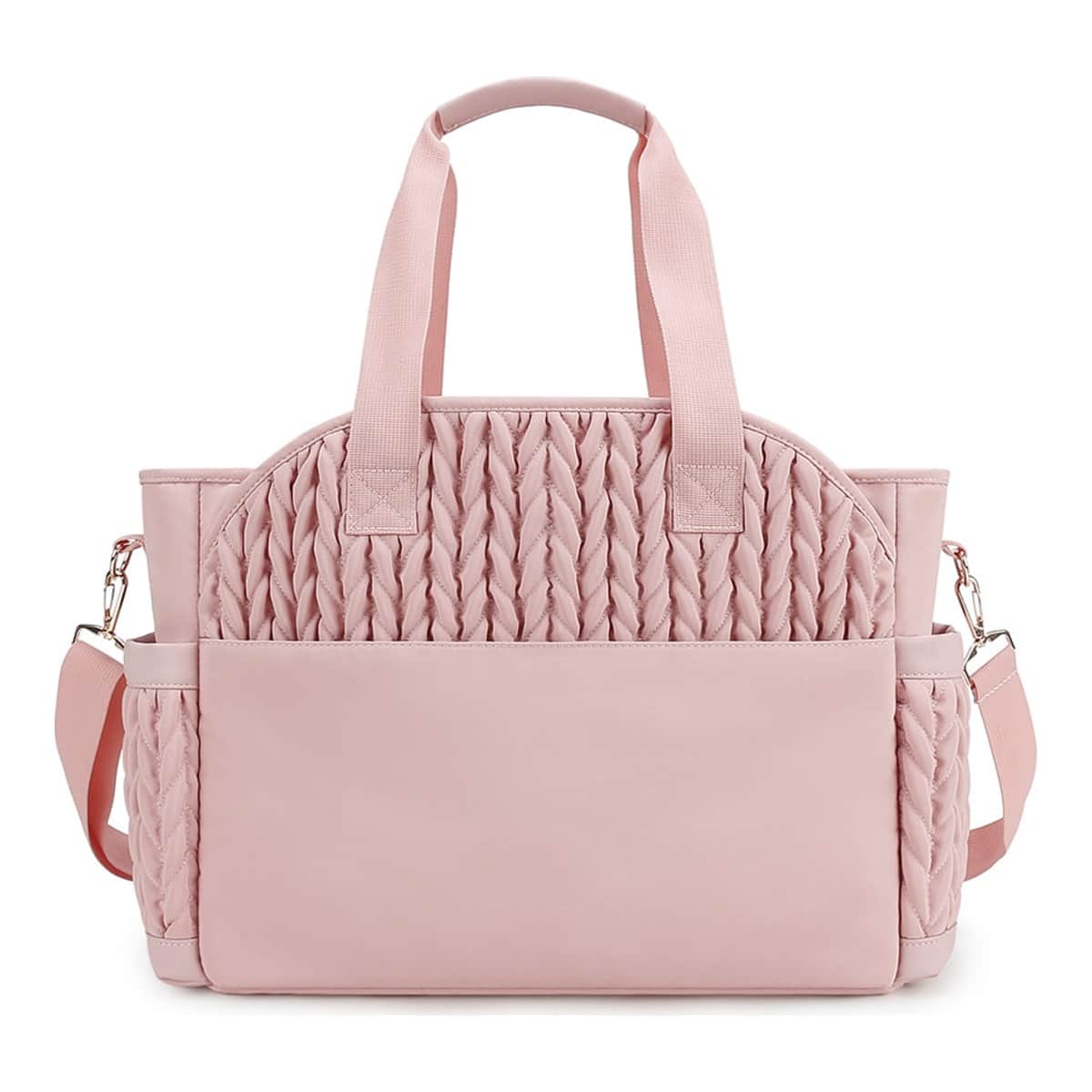 Little Story Pink Nova Tote Bag with Pacifier Pod