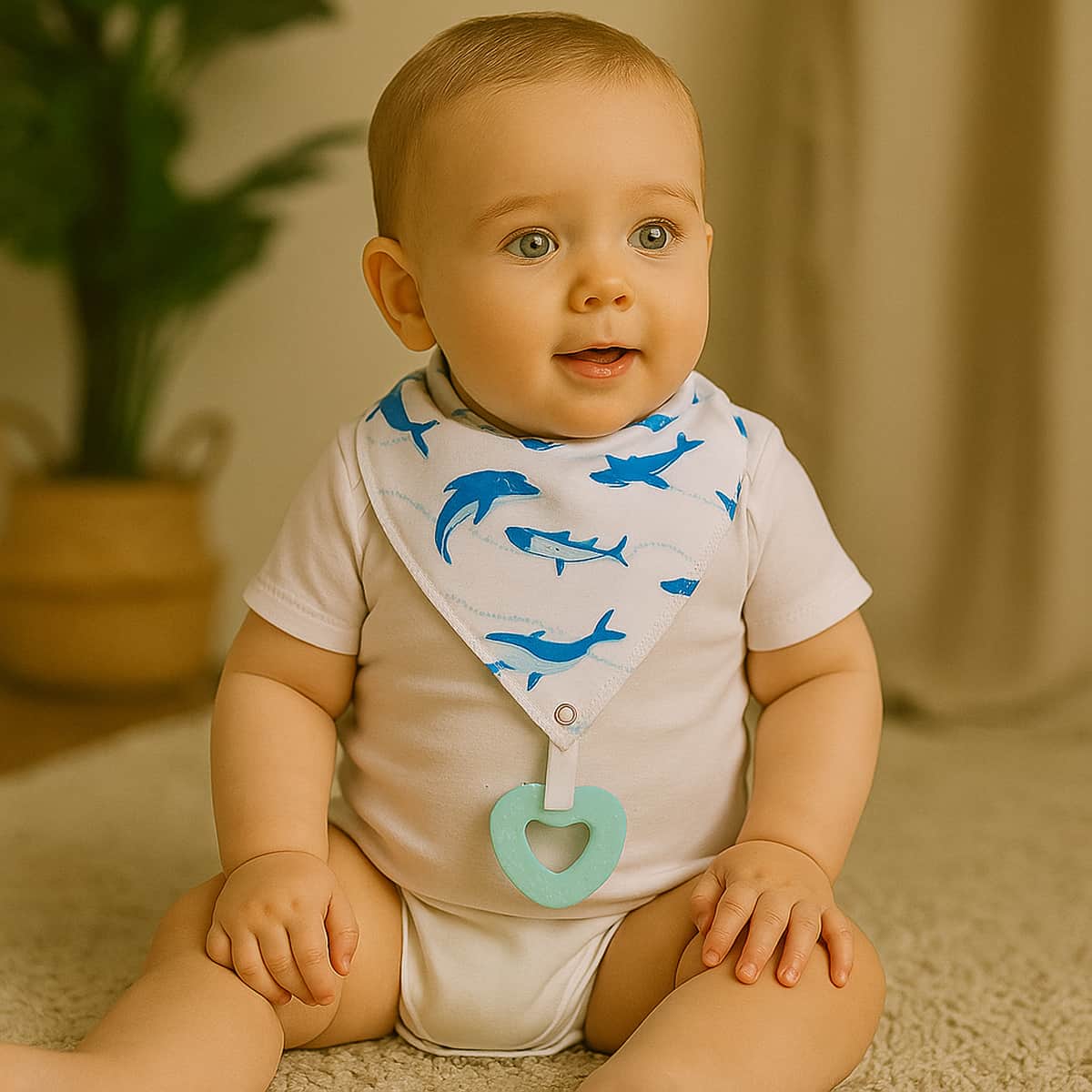 Little Story Pirates Bandana Drool Bibs Toddler, 0-2 Years, Pack of 4