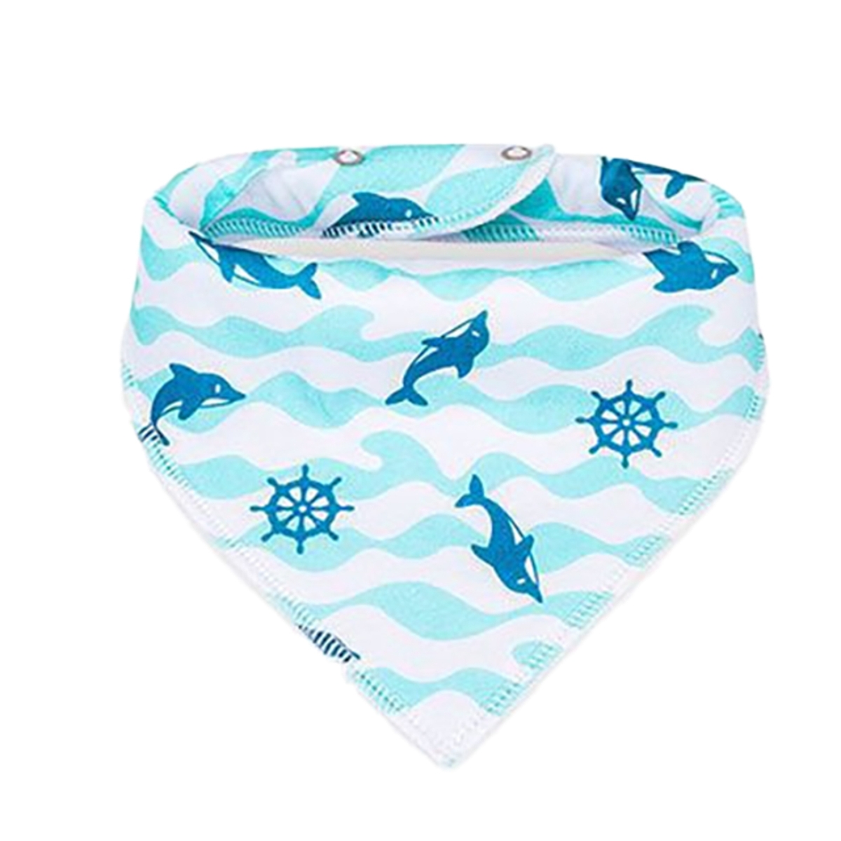 ليتل ستوري مريلات مثلثية بطبعة قراصنة للرضع، 0-2 سنة، مجموعة من 4