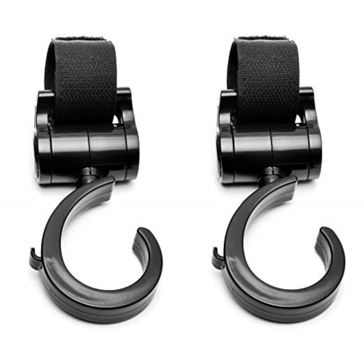 Little Story Rotating Compatible Stroller Hooks Toddler, 0-2 Years, Pack of 2
