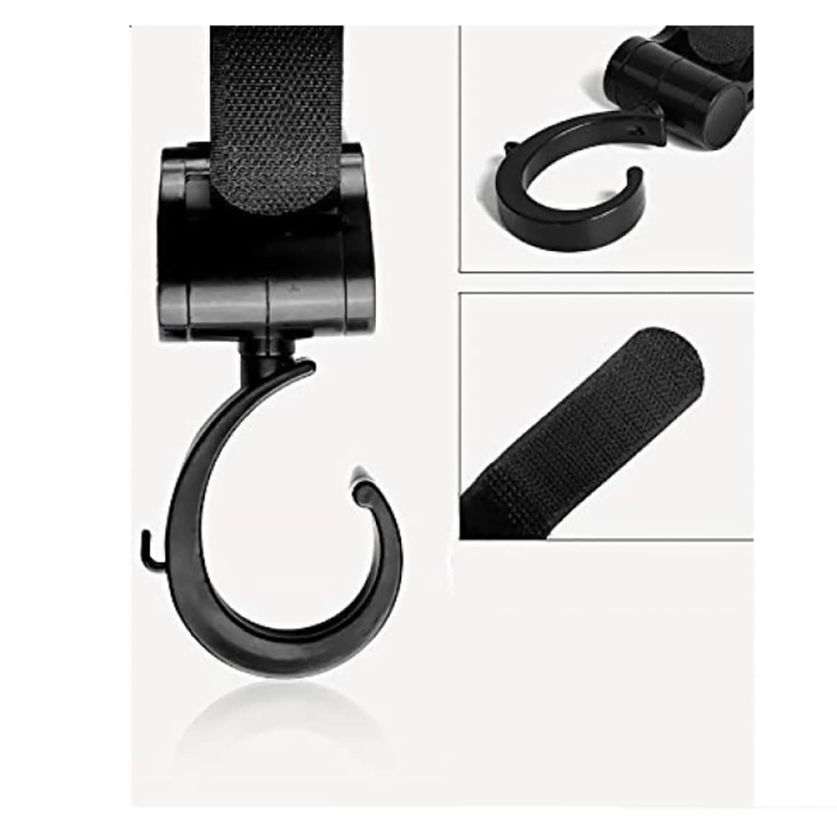 Little Story Rotating Compatible Stroller Hooks Toddler, 0-2 Years, Pack of 2