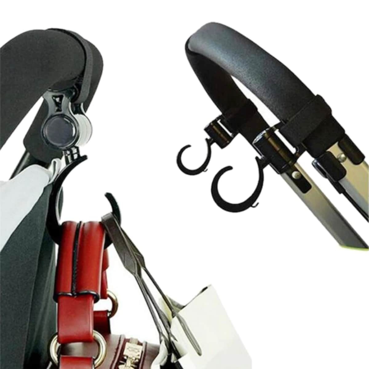 Little Story Rotating Compatible Stroller Hooks Toddler, 0-2 Years, Pack of 2