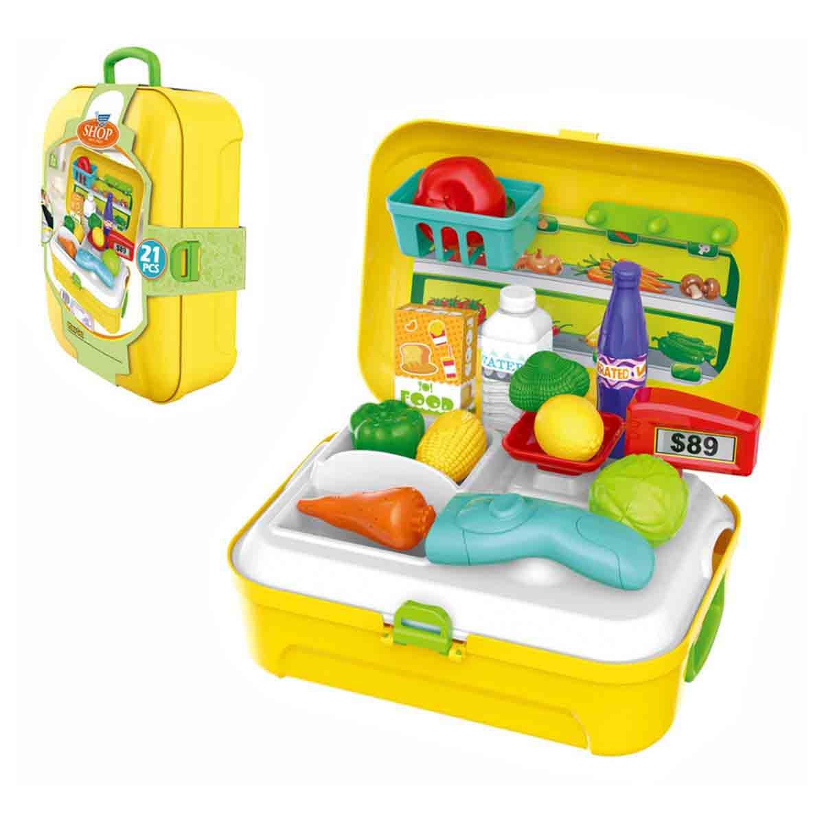 Little Story Shopkeeper/Supermarket Set Box Role Play Set Backpack Unisex, 3-4 Years