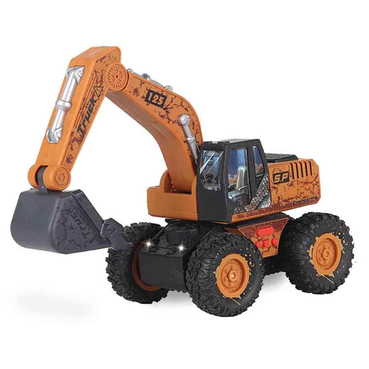 Little Story Simulation Inertial Engineering Excavator Toy Vehicle with Light & Sound Unisex, 3-4 Years
