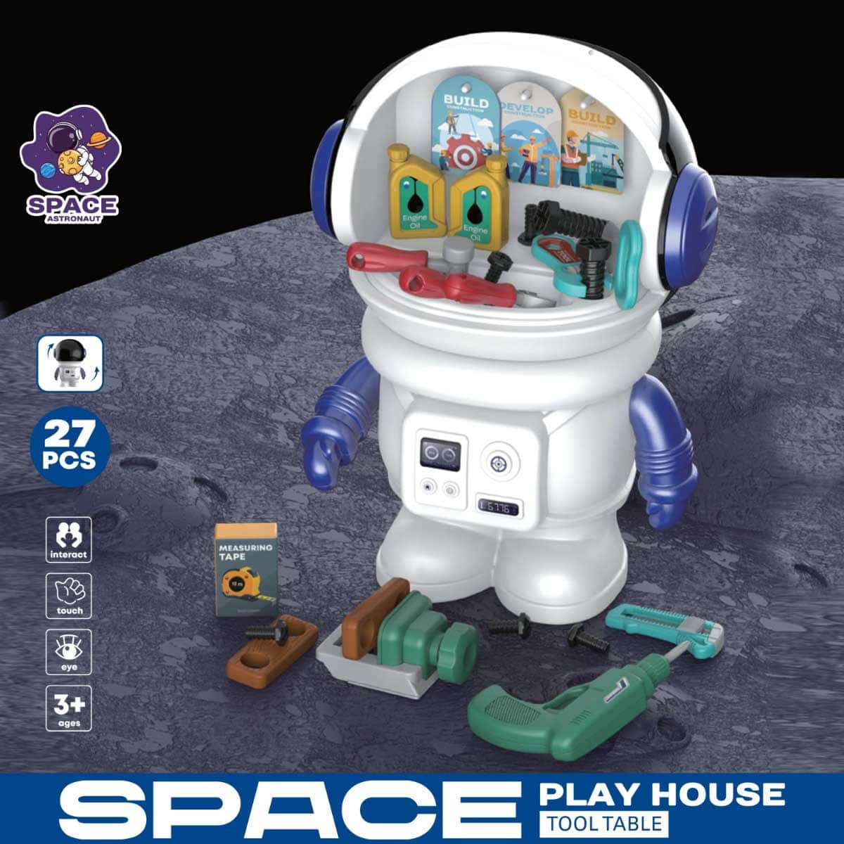 Little Story Space Play House Tool Table Playset Unisex, 3-4 Years